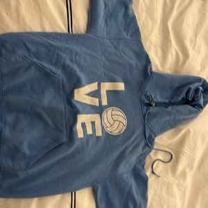 Blue volleyball hoodie